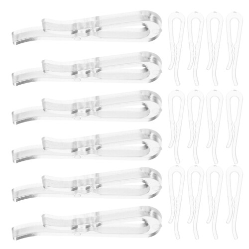 100Pcs Transparent Torkklämma Multifunktionell För Kläder