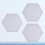 3 Stycken Hexagon Bomullsteckning Bräda Tjockare Målning Bräda 2
