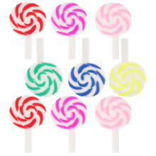 36Stk DIY Lollipop Dekorationen Ton Bastelverzierungen