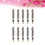 10Pcs Kärnstift -Style Däckkärna För Släpphjul (Silver) 9