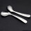 2Pcs Silver Baby Feeding Spoon Safe Learning Tool for Infant Practice 11