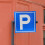 P För Parkeringsplats Konstruktionsskylt Plats 6