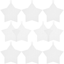 10Pcs Plastnät Ark Slöjad Garn Stjärnformad Diy Nät Ark