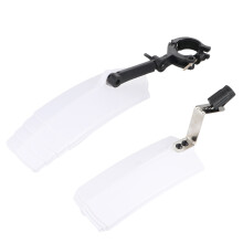 1 set uitschuifbare fietsaccessoires met instelbaar spatbord, wit