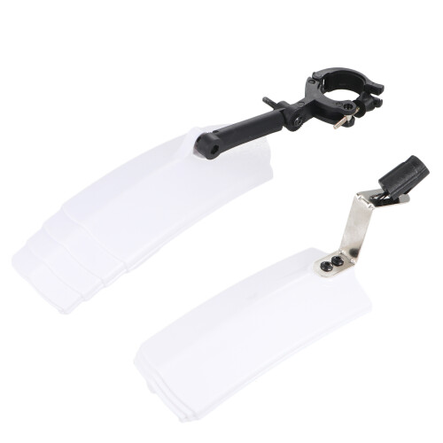 1 set uitschuifbare fietsaccessoires met instelbaar spatbord, wit