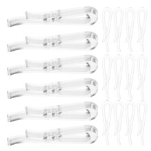 100Pcs Transparent Tandad Tvättklyka För Kläder
