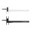 black speaker rack wall mount stand compatible with wifi router 3
