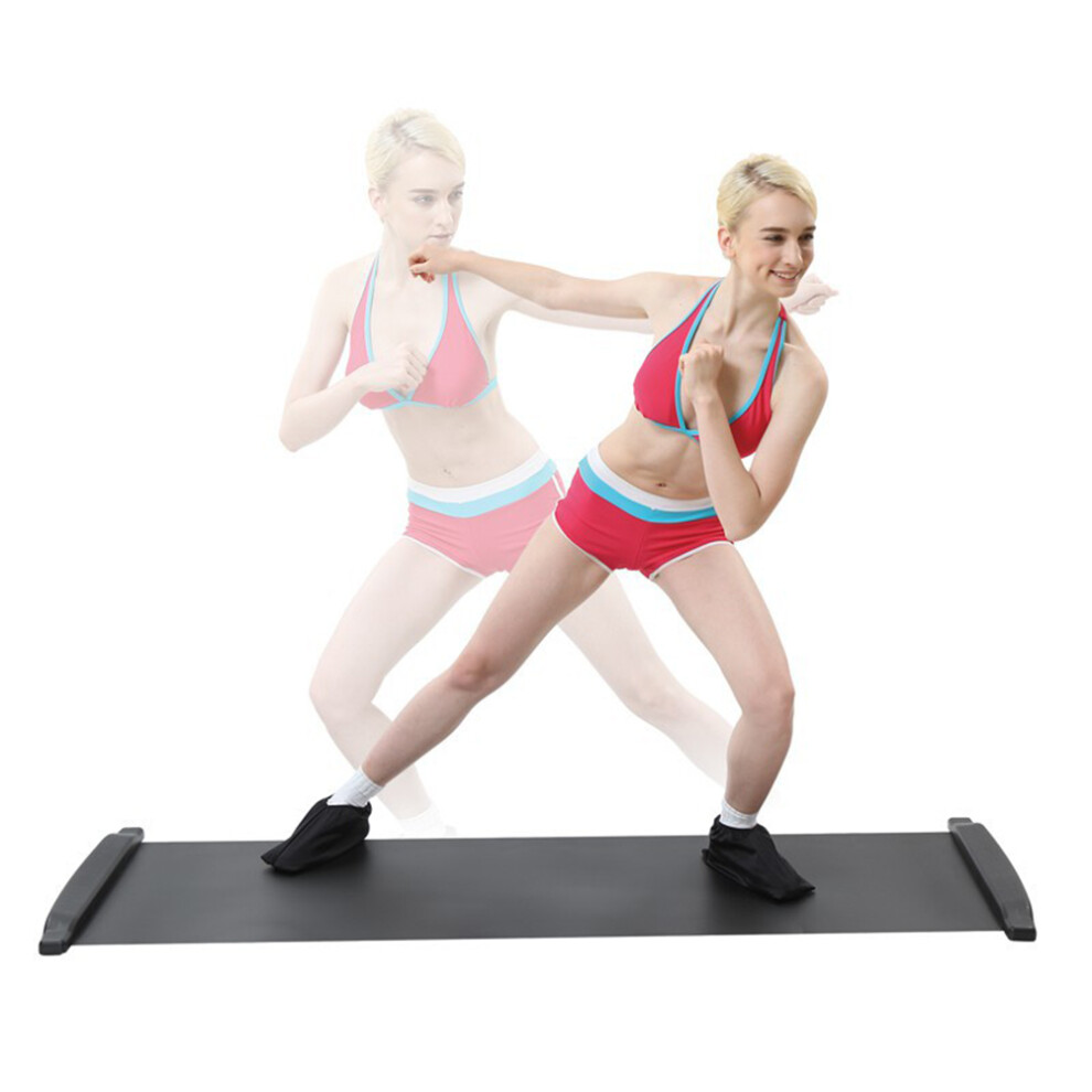 Black/Orange Durable Slide Board For Muscle Coordination & Fat Burning Exercises 50Cm