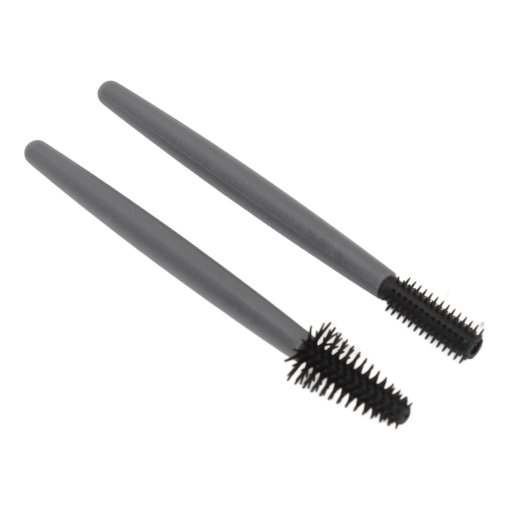 Grey Lightweight Reusable Silicone Eyelash Brush Set With Dustproof Box