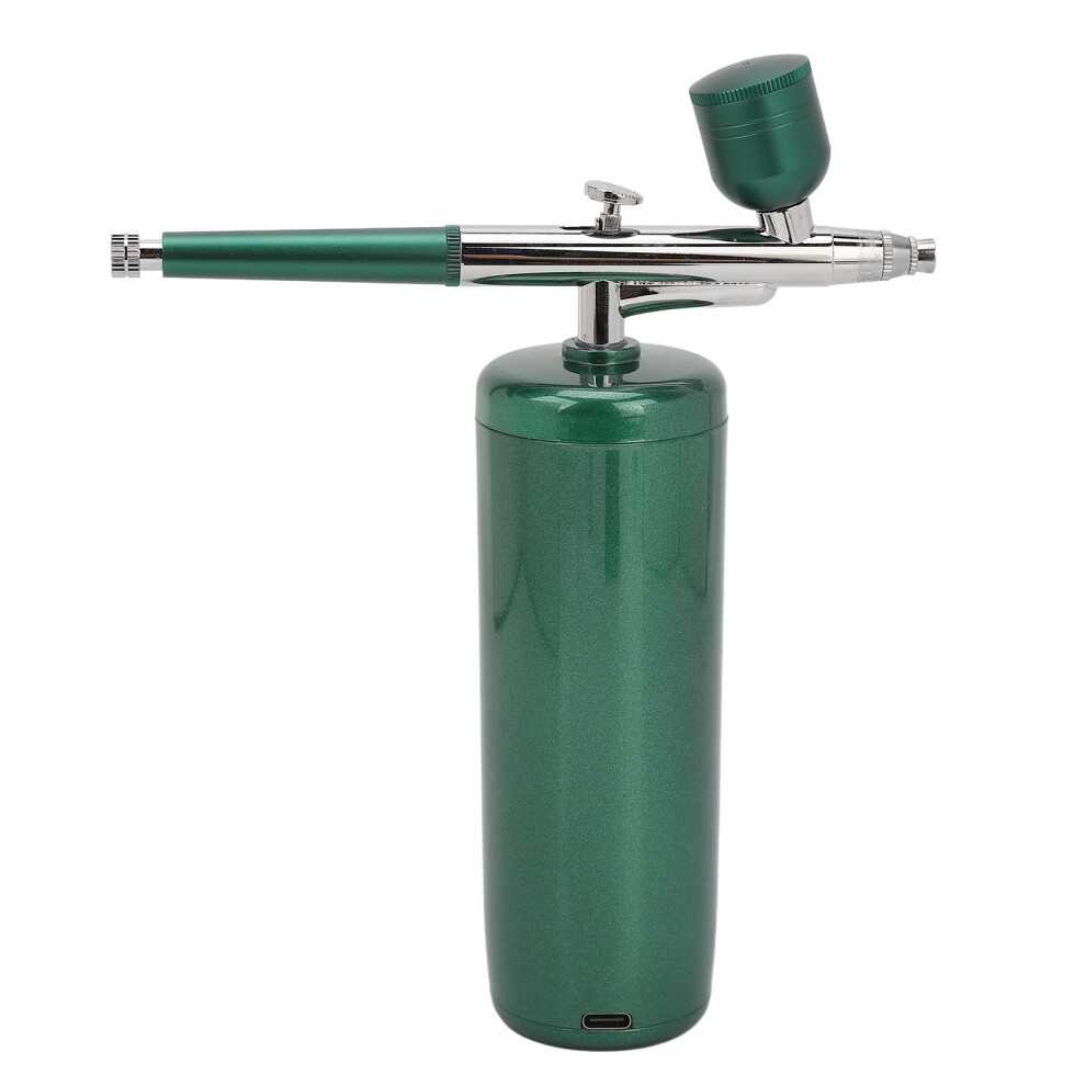 Green Cordless Airbrush Facial Spray, 800mAh Battery, Nano Hydrating