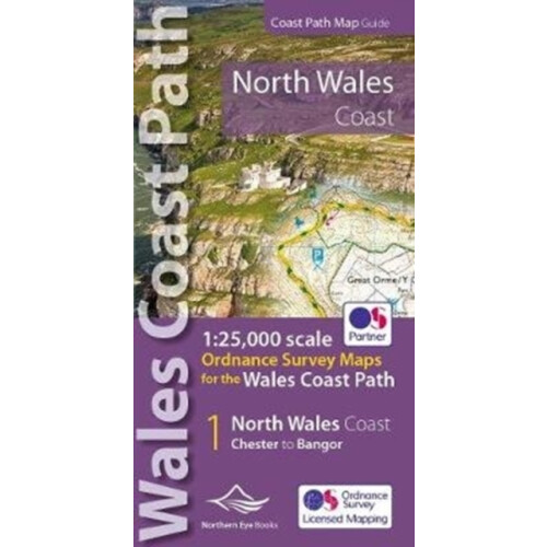 North Wales Coast Path Map Paperback Book