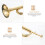 Trumpet Bugle Kavalleri Guldfärgad Skolband 10