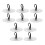 10Pcs Mini Copper Finger Cymbals Silver Percussion Tool for Children 1