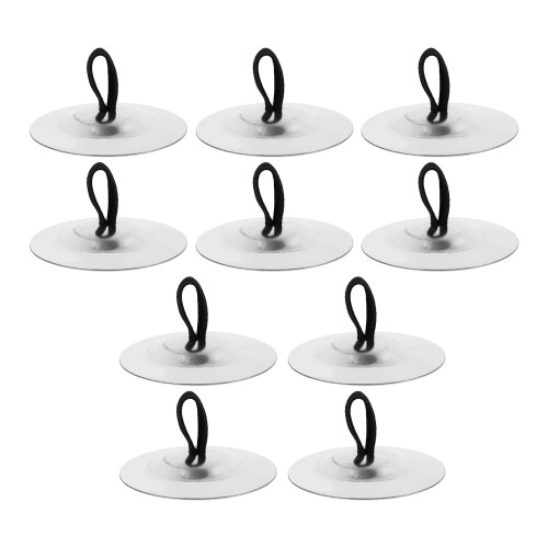 10Pcs Mini Copper Finger Cymbals Silver Percussion Tool for Children