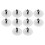 10Pcs Mini Copper Finger Cymbals Silver Percussion Tool for Children 6