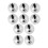 10Pcs Mini Copper Finger Cymbals Silver Percussion Tool for Children 5