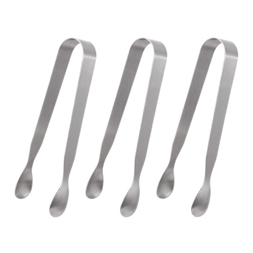 3St Stainlessstål Serverings Tänger För Mat Is 1
