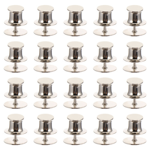 50 Set Platt Fästningsklammer För Med Spänne Bak, 10 Mm