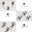 50 Set Platt Fästningsklammer För Med Spänne Bak, 10 Mm 9