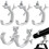 6Pcs Aluminium Ljusklämma För Spotlights 9