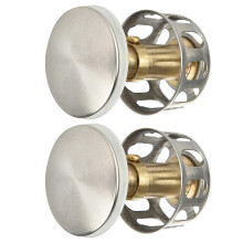 2Pièces Bouchon Filtre Évier Acier Inoxydable Anti-Odeur