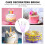 5Pcs Multi-Shape Nylon Cake Brush Set Purple for DIY Baking Decoration 11
