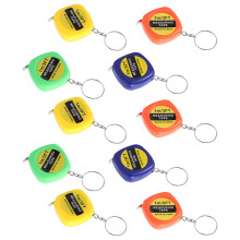 10Pcs Utviklingsbar Måttband Mäthandske Fickmått Nyckelring Anhängare