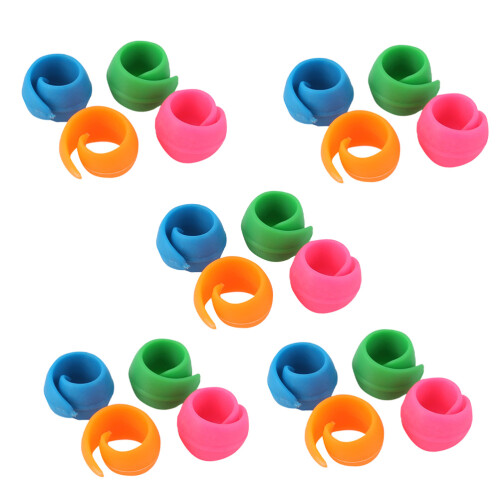 20Pcs Anti-Wire Head Drop Bobbin Fastklämmare Silikon 2