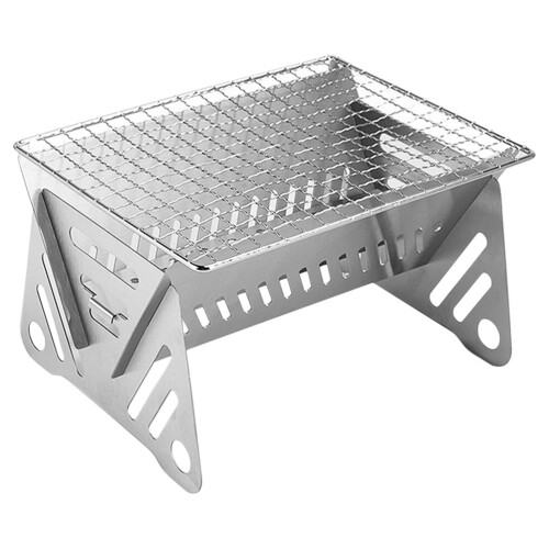 Slitstark Portabel Vikbar Campinggrill För Barbecue 2