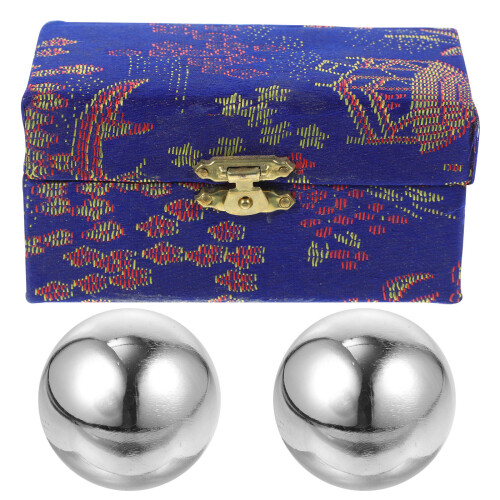 metal hand exercise balls set for training and massage 2