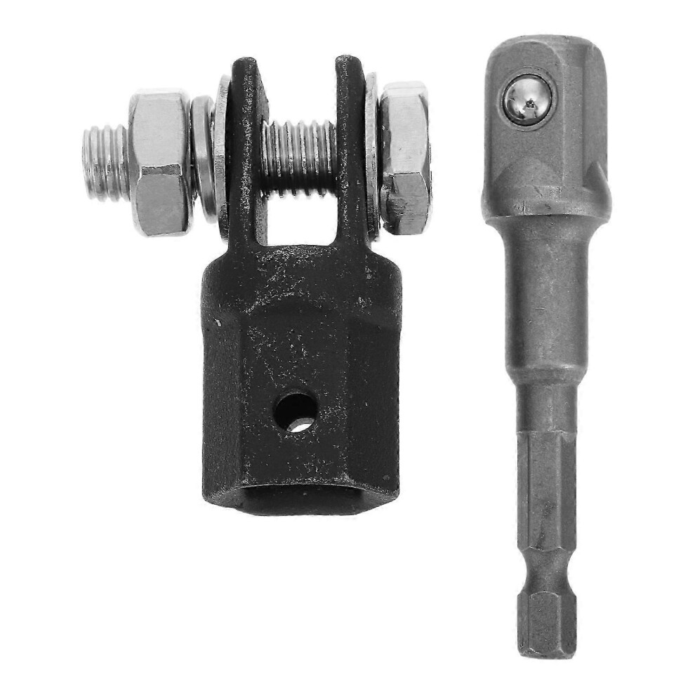 Kikidex (As Show, One Size) Scissor Jack Adapter 2Pcs Automotive Repair 5X4x2cm Chrome-Vanadium Steel Raise Scissor Jack