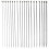 11Paare Stricknadeln Silber Single Pointed Gerade Nadeln Set 10