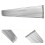 11Paare Stricknadeln Silber Single Pointed Gerade Nadeln Set 11