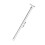 11Paare Stricknadeln Silber Single Pointed Gerade Nadeln Set 2