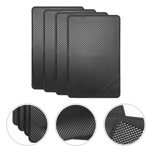 4Pcs Auto Instrumentpanel Klibbig Matta Antislip För Mobiltelefoner 2