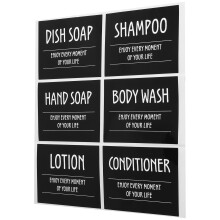 Ark Med Shampoo Sub-Behållare Dispenssetikett Lotionflasketikett