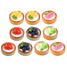18Pièces Faux Gâteaux Résine Colorés Miniatures Pour Décoration Maison