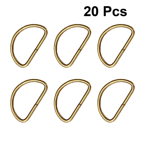 20Pcs Metall Axelrem D-Ring Mångsidig Vävad Ring För Bagage Kläder