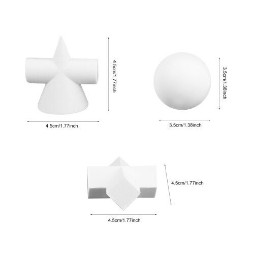 3Pcs Geometrisk Modell Smycke Hantverk 1