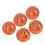 5Pcs Basketbollformad Ventilhätta Ersättningsdelar 1