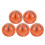 5Pcs Basketbollformad Ventilhätta Ersättningsdelar 5