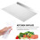 Silver Cutting Board Large 1pack 15.72x11.79x0.79in 11