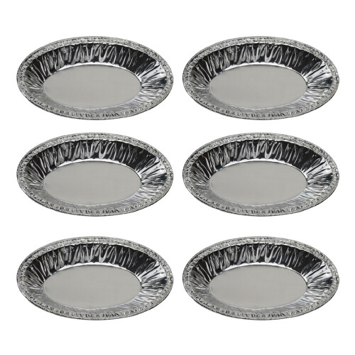 250 Pcs Engångs Tinnfolie Äggostkopp Oval Bägare