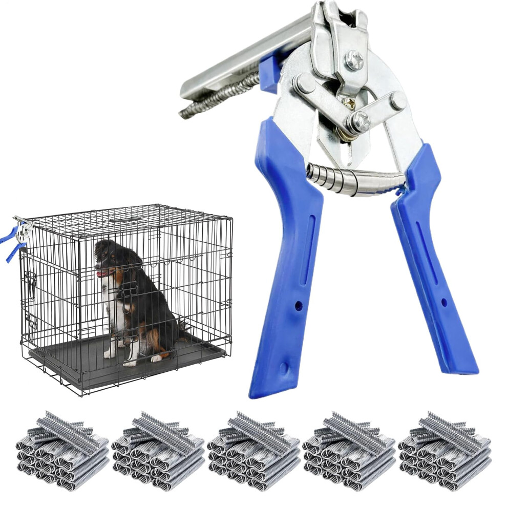 Hog Ring Pliers Kit Type M Multi-Function Cage Clips Stainless Steel For Poultry Fencing Wire Construction 9105992812363