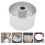 Cake Baking Tray Round Cake Mold Aluminium Alloy Silver 1pack 4