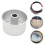 Cake Baking Tray Round Cake Mold Aluminium Alloy Silver 1pack 6