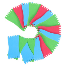 20Pc Svamp Spool Vindningsblad Färgglad Rund Spole Hörlurskabel