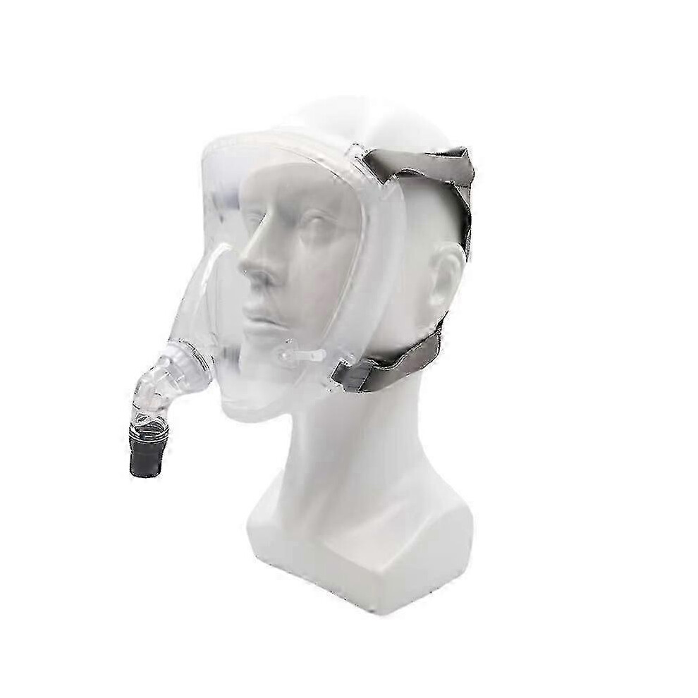 Kikidex (As Show, With 1.8M Pipe) Full Face Mask Respiratory Mask Auto Anti Snoring Sleep Apnea Mask