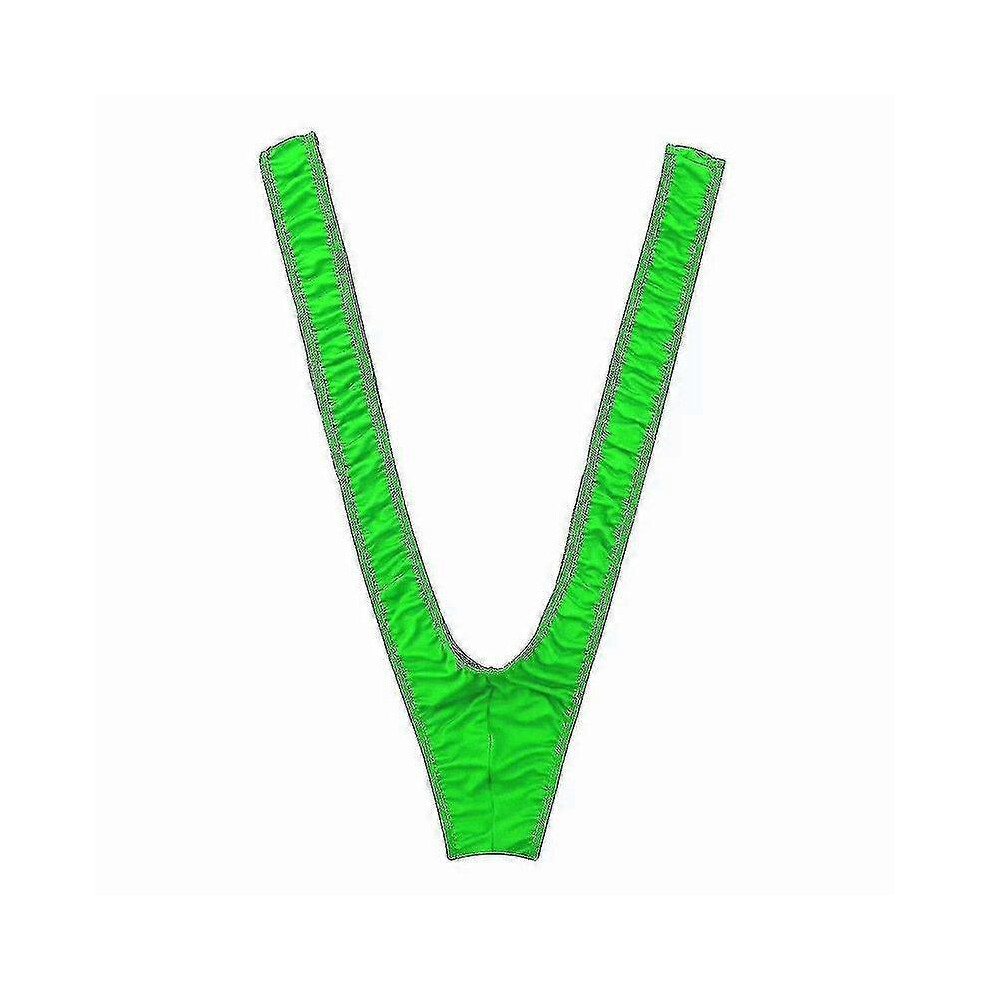 Kikidex (As Show, Orange) Mankini For Men, Men's Thong Mankini V Sling Straps Costume Underwear