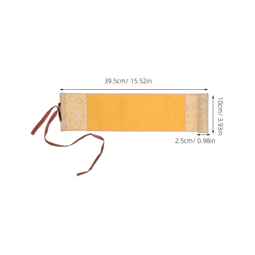 Blank Kinesisk Kaligrafirulle Papper Med Trästavar 10*36 Cm Xuan 1